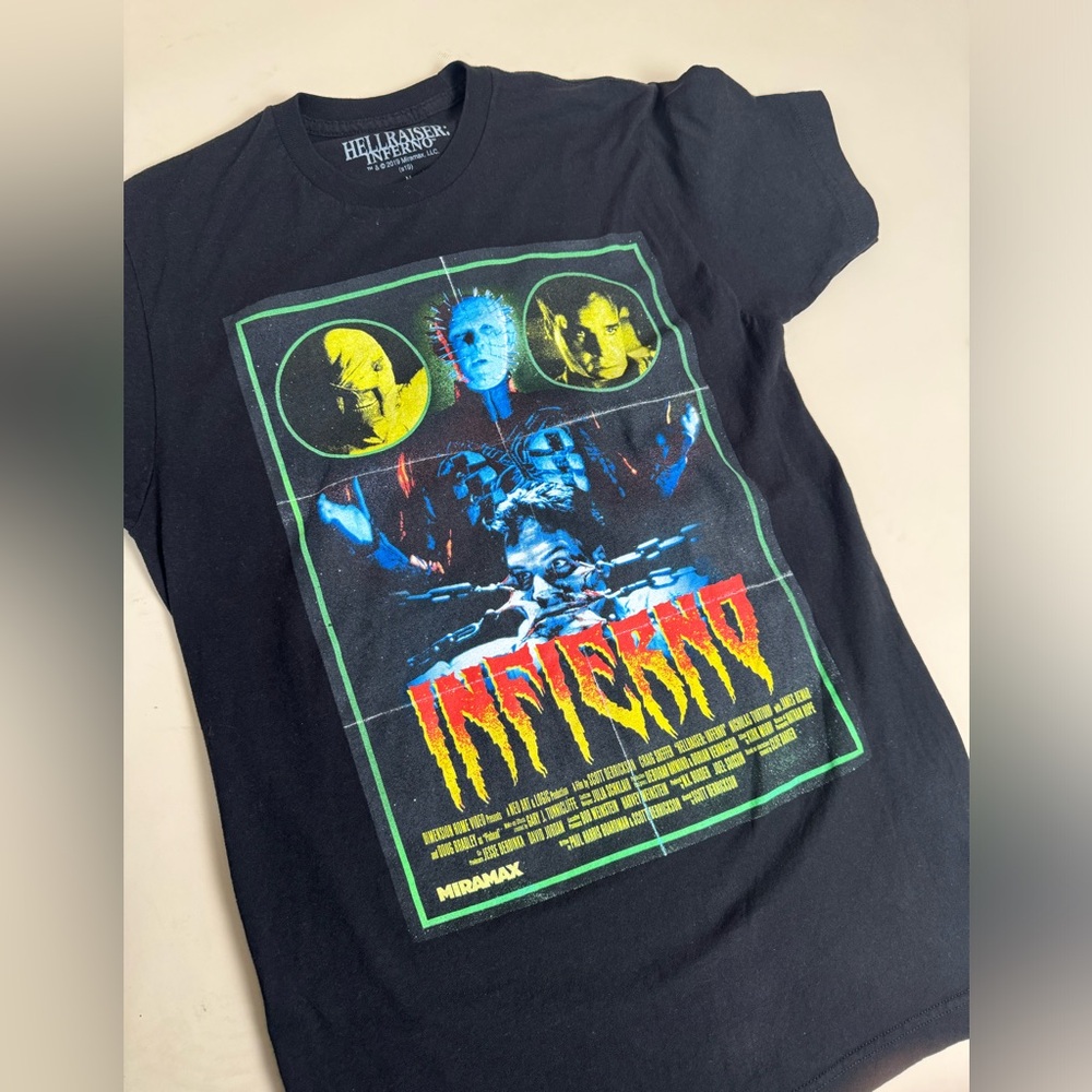 Hell raiser graphic tee. Halloween graphic tee